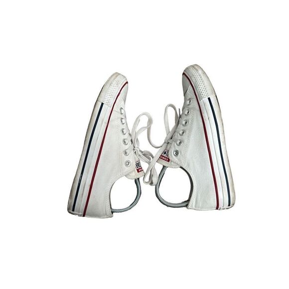 converse all star low top canvas shoes lace up low top sneakers white women’s 7 - Picture 3 of 8